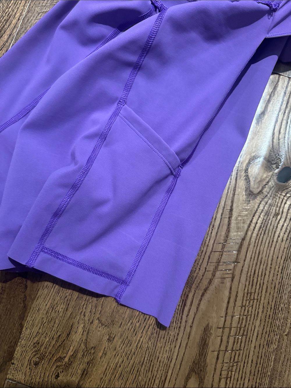 SPANX Get Moving Purple Zip Sleeveless A-Line Dress Sz L - Picture 5 of 5